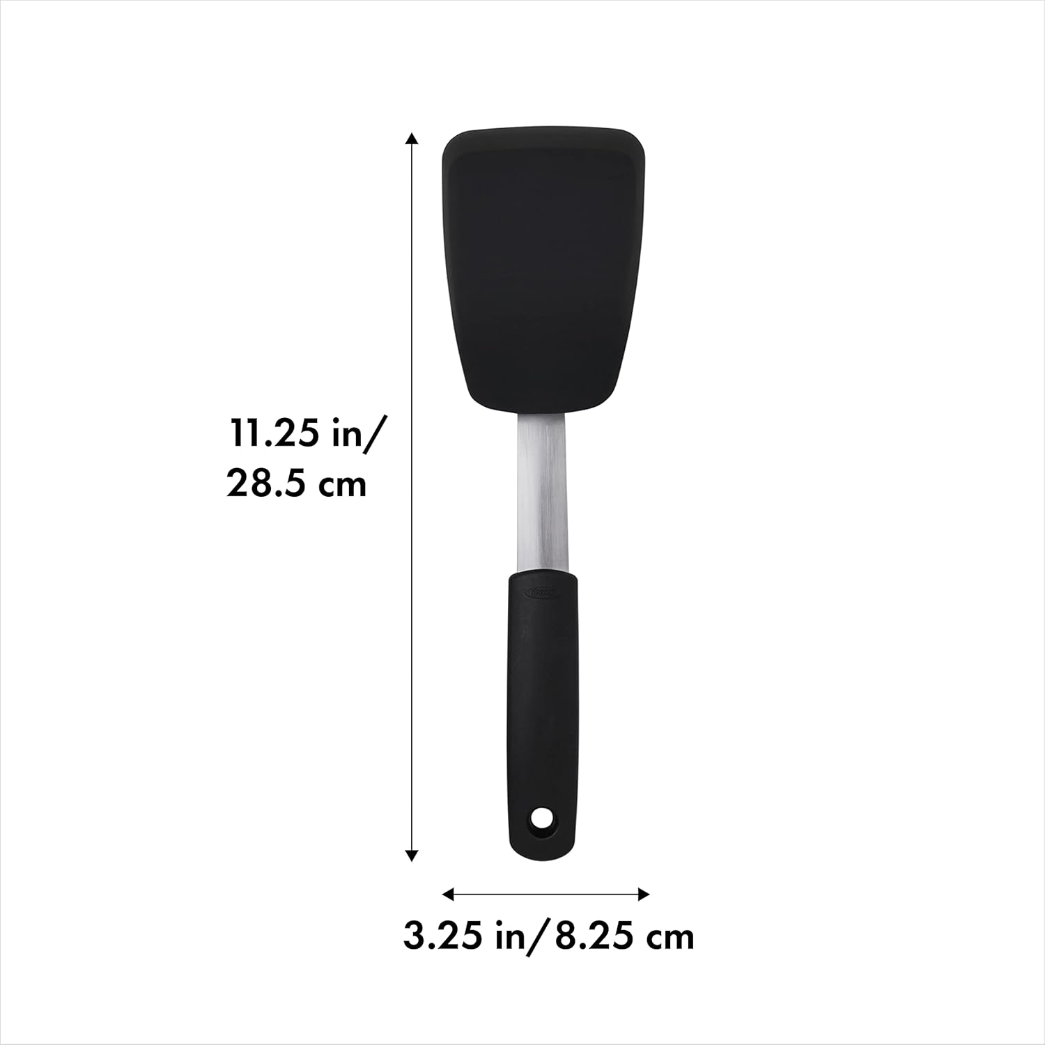 Small Silicone Flexible Turner Black - Image 2