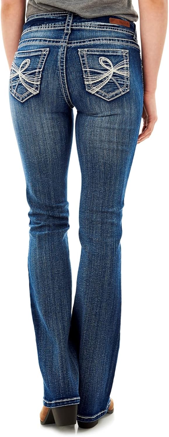 Luscious Curvy Bootcut Jeans for Women, Mid-Rise Insta Stretch Denim, Size-Inclusive Juniors Jeans - Image 2