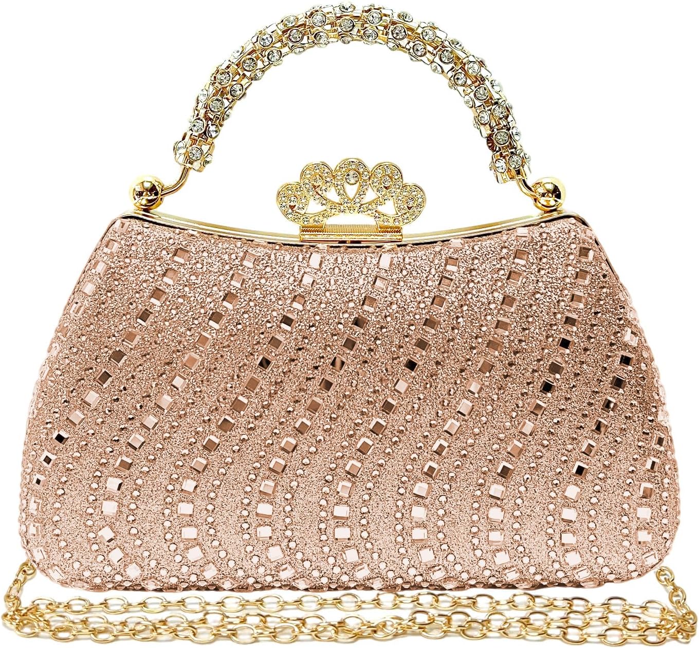 Clutch Purses for Women Rhinestone Formal Evening Bag Sparkly Diamond Handbag for Cocktail Prom Party Wedding