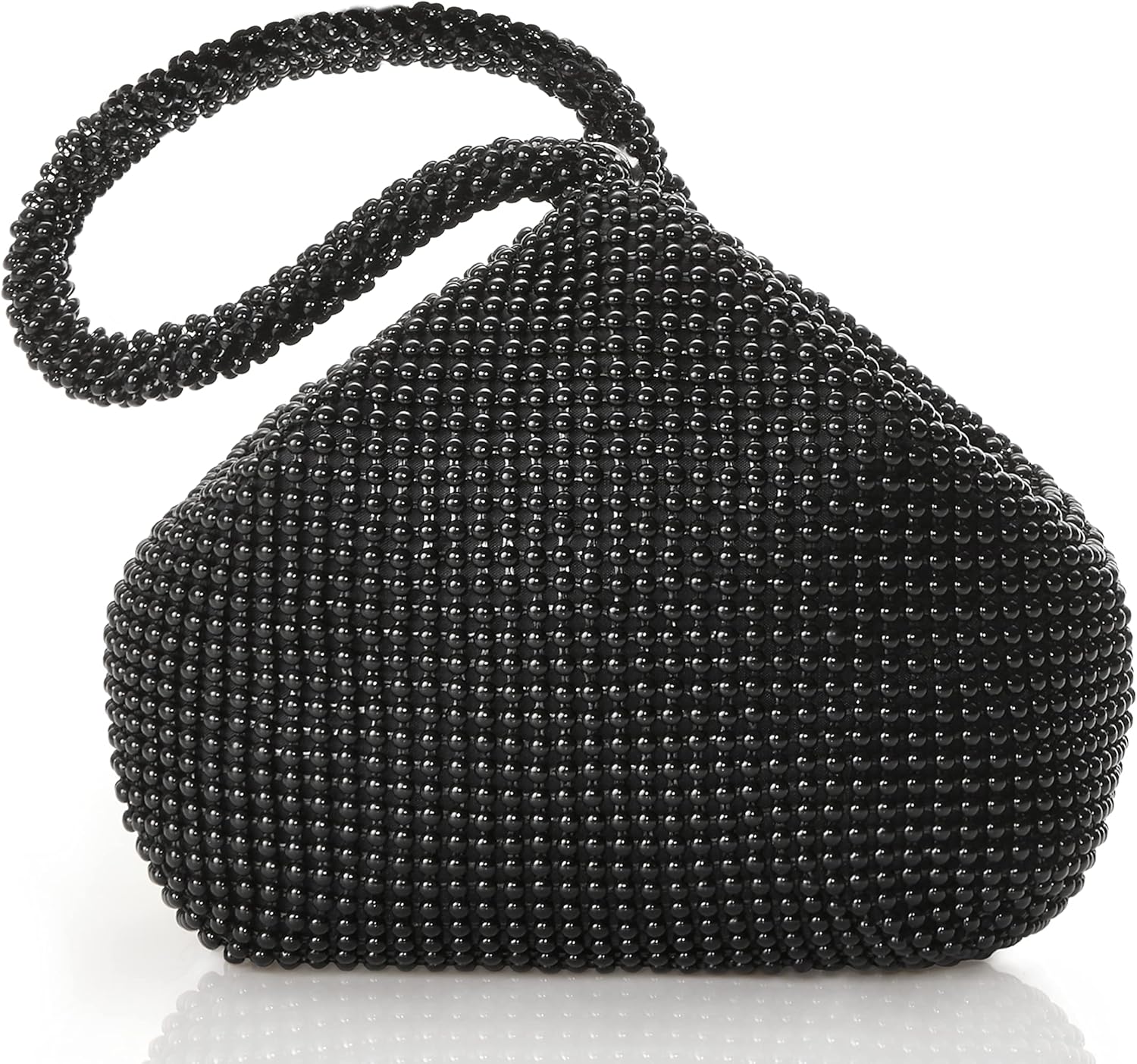 Women's Beaded Clutch Evening Bags Vintage Elegant Triangle Purse
